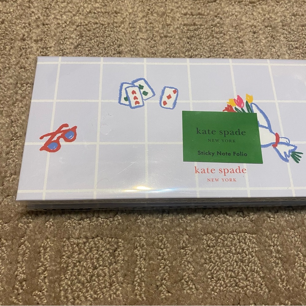 New {Kate Spade NY} Park Picnic Sticky Note Folio Set - Picture 8 of 12